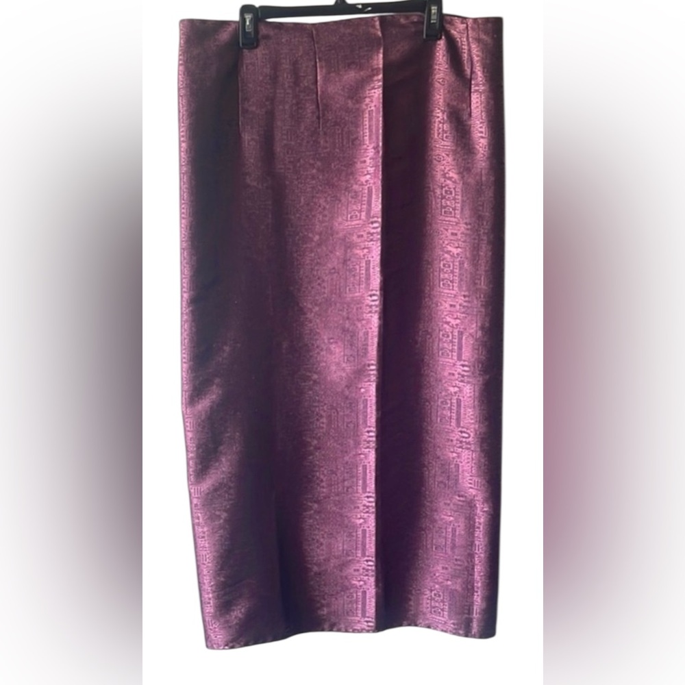 Satin wrap skirt